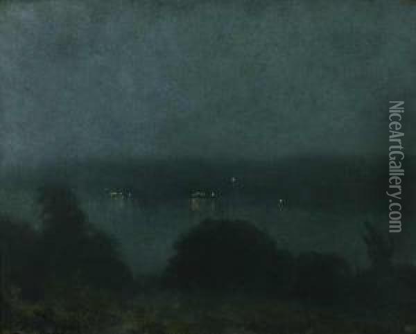 Hudson River Landscape-day Oil Painting - Walter MacEwen