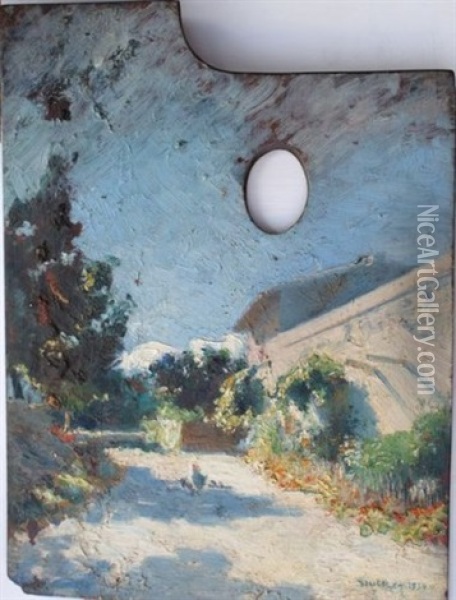 Maison Oil Painting - Edouard Ducros