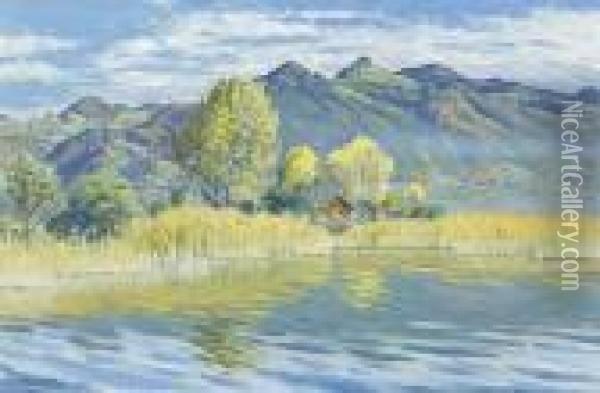 Herbst Am Thunersee Oil Painting - Waldemar Fink