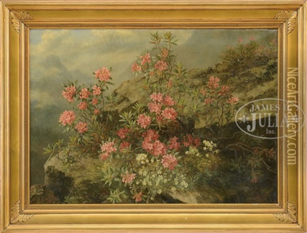Alpine Flowers Oil Painting - Anthonie Eleonore (Anthonore) Christensen