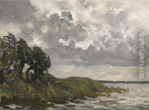 A View Of The Kaag Oil Painting - Willem Bastiaan Tholen