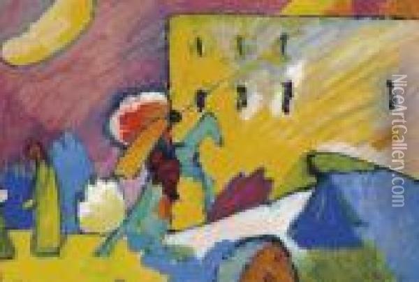 Studie Zu Improvisation 3 Oil Painting - Wassily Kandinsky