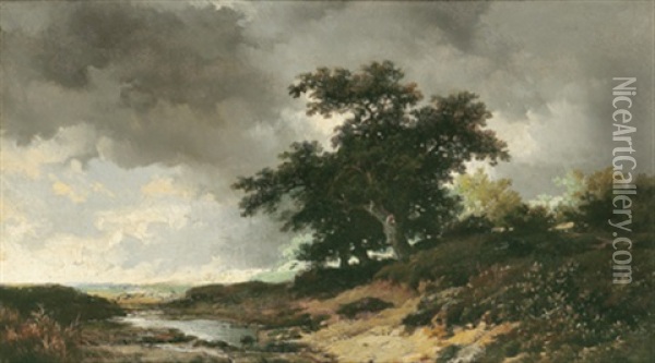 Abendstimmung Oil Painting - Remigius Adrianus van Haanen
