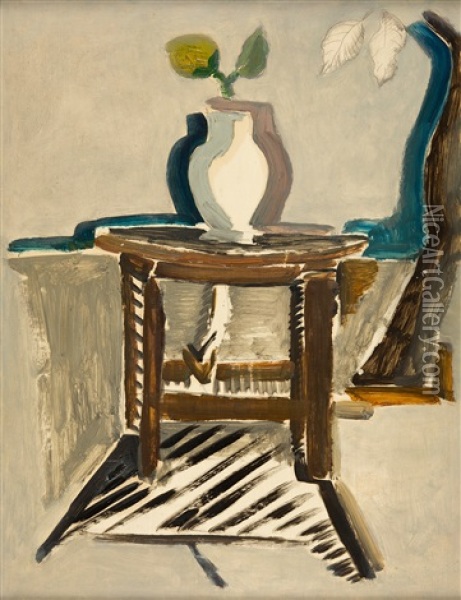 Stillleben (vase Auf Einem Tisch) Oil Painting - Helmut vom (Kolle) Huegel