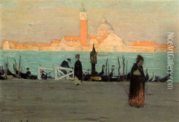 Venise Oil Painting - Clarence Alphonse Gagnon