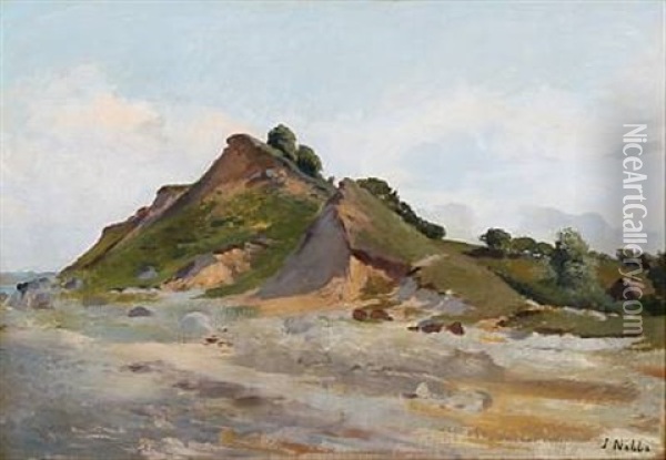 Beach Scape Oil Painting - Jacob Nobbe
