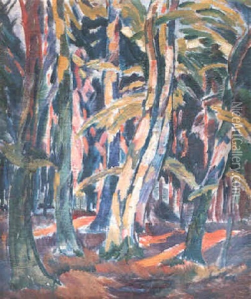 Waldlandschaft Oil Painting - Ernst Paul
