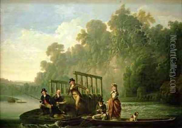 The Fishing Party Oil Painting - Joseph Farington