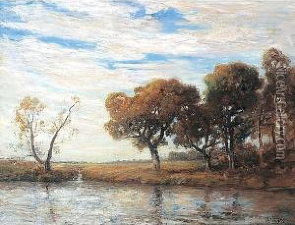 Early Autumn, Pompton Valley, New Jersey Oil Painting - Julian Walbridge Rix