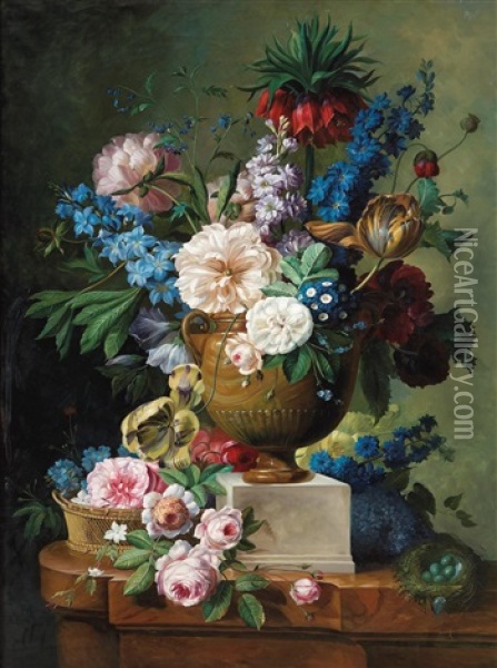 Florero Oil Painting - Jan Van Huysum