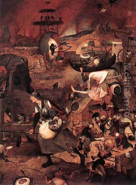 Dulle Griet (detail) 1562 Oil Painting - Jan The Elder Brueghel
