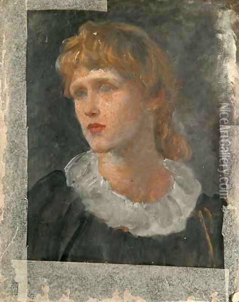 Portrait of a Woman Oil Painting - George Frederick Watts