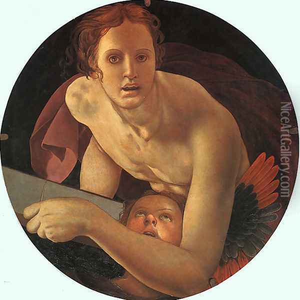 Saint Matthew 1527-28 Oil Painting - (Jacopo Carucci) Pontormo