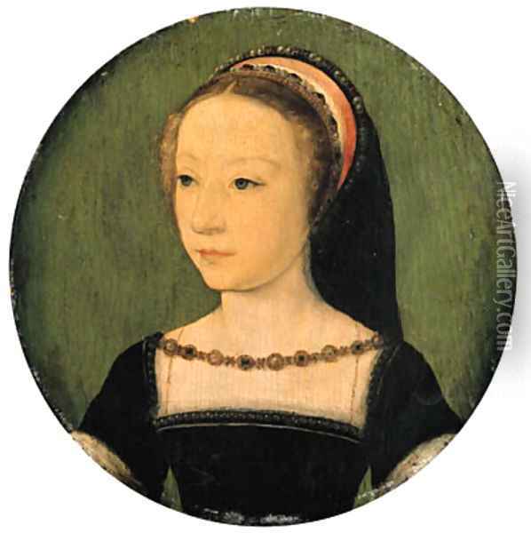 Portrait of a lady Oil Painting - Corneille De Lyon