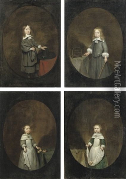 Portrait Of Peter Craeyvanger (bapt. 31 July-after 1670) Oil Painting - Gerard ter Borch the Younger