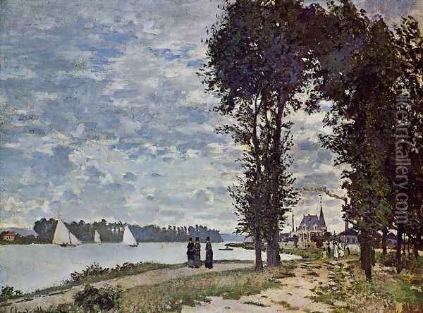 The Banks Of The Seine At Argenteuil Oil Painting - Claude Oscar Monet