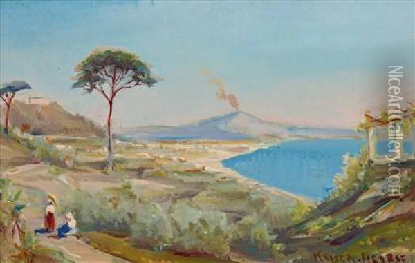 Neapel Oil Painting - Carl Kaiser-Herbst