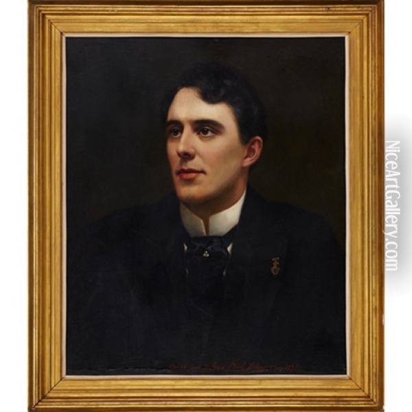 Portrait Of Cheiro (count Louis Hamon (1866-1936)) Oil Painting - Jean Paul Selinger