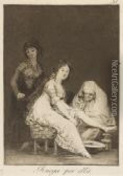 Ruega Por Ella Oil Painting - Francisco De Goya y Lucientes