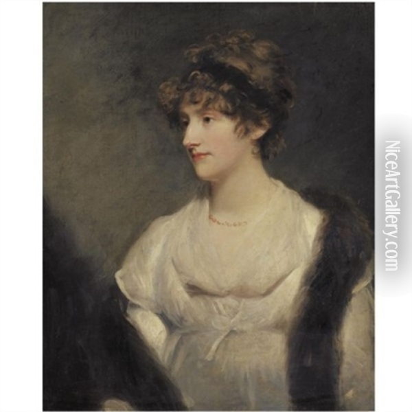 Portrait Of Jane Frere, Lady Orde Oil Painting - Sir John Hoppner