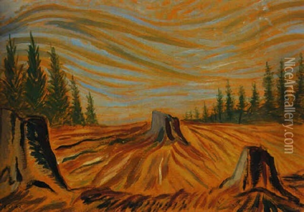 Cleared Land Oil Painting - Emily Carr