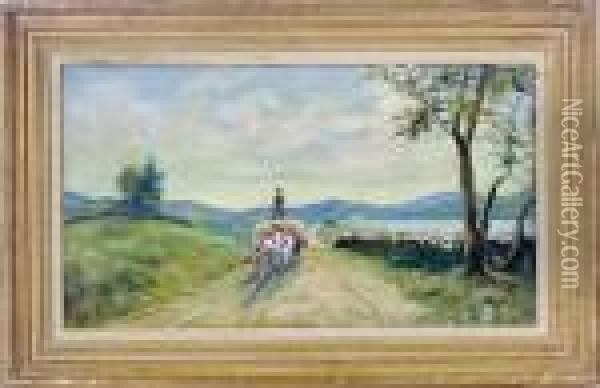 Hay Wagon Oil Painting - Louis Michel Eilshemius