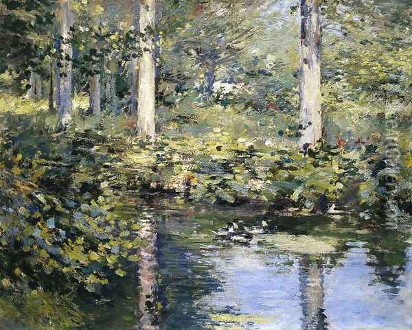 The Duck Pond Oil Painting - Theodore Robinson