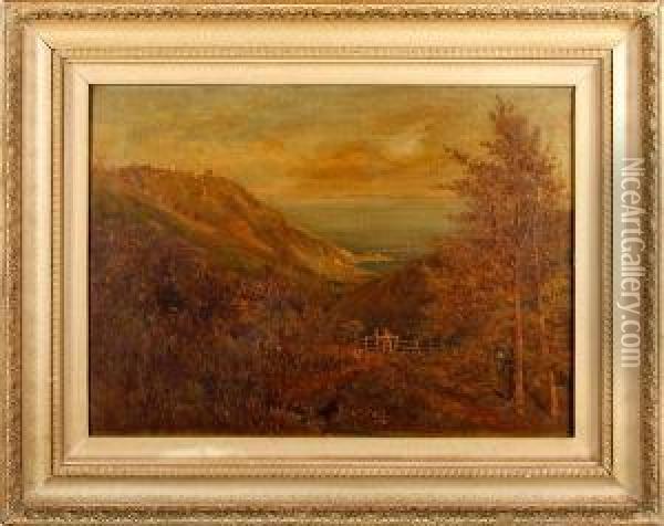 Coastal Landscape Oil Painting - Edgar John Varley