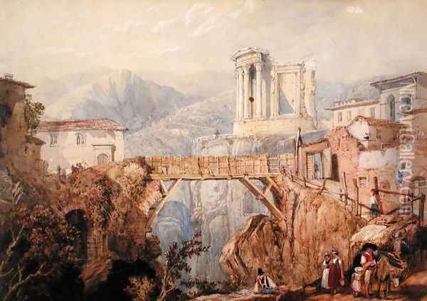 Tivoli, after a painting by William Page, 1833 Oil Painting - William Clarkson Stanfield