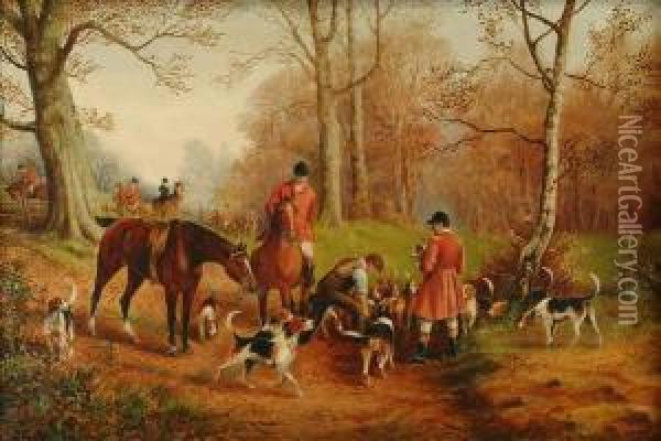 Hunting Scene Oil Painting - Henry Harris