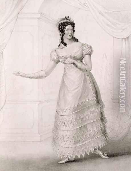 Miss Paton as Susanna in The Marriage of Figaro, pub. by Colnaghi Oil Painting - John Stewart