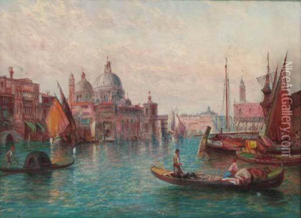 The Grand Canal Oil Painting - Alfred Pollentine