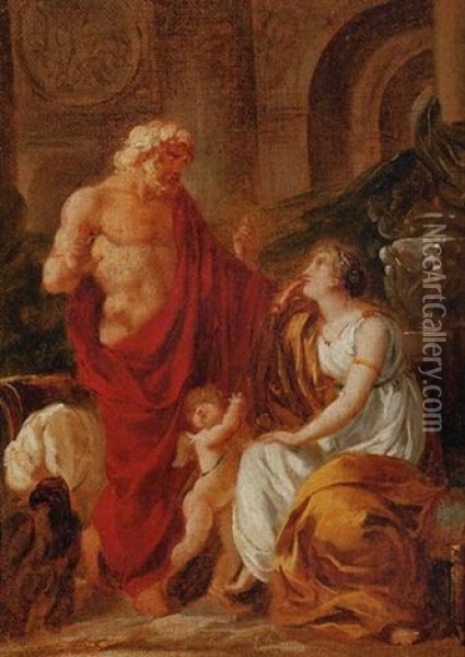 Jupiter And Ceres Oil Painting - Antoine-Francois (Calet) Callet