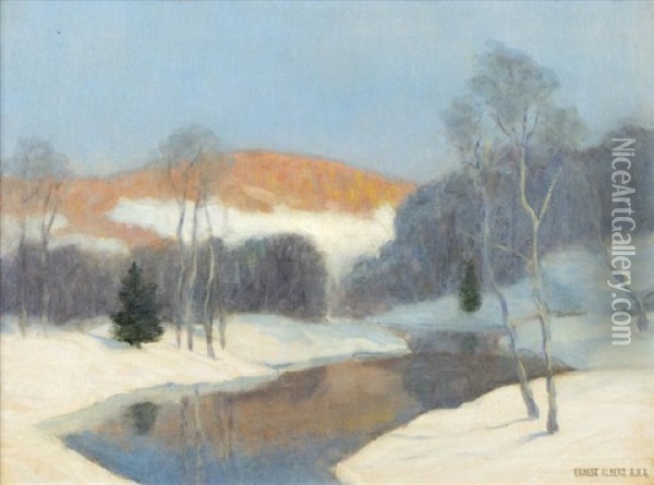 Winter's End Oil Painting - Ernest Albert