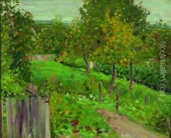 Path To The Garden Oil Painting - Alfred Henry Maurer