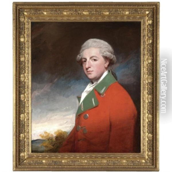 Portrait Of William Mcdowall Of St Kitts, Castle Semple, Renfrewshire And Garthland, Wigtown Oil Painting - George Romney