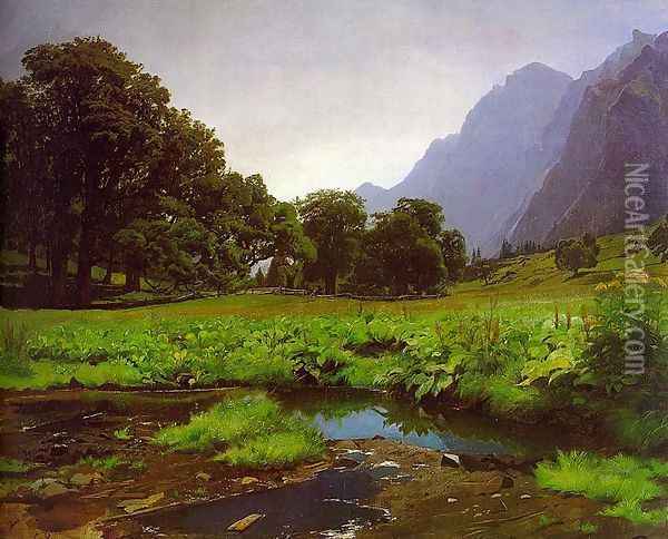 The Richisau 1858 Oil Painting - Rudolf Koller