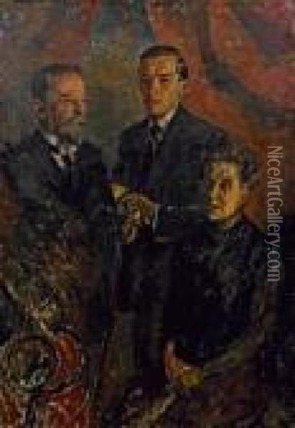 Familie Thony Oil Painting - Wilhelm Thony