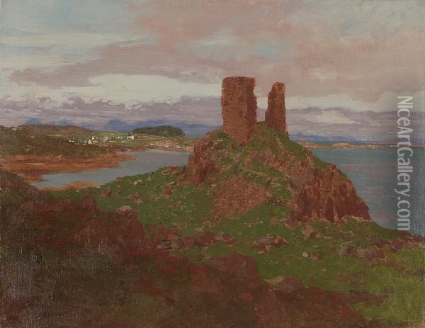 Castle Maol, Skye Oil Painting - George Houston