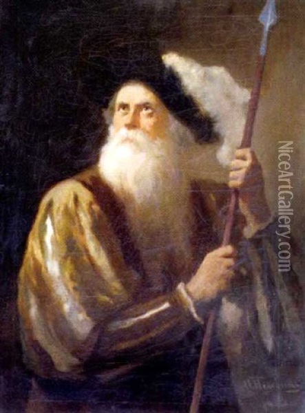 Aatelismies (a Nobleman) Oil Painting - Ivan Andreievich Pelevin