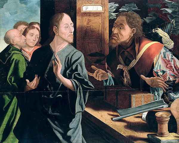 Calling of St. Matthew Oil Painting - Marinus van Roymerswaele