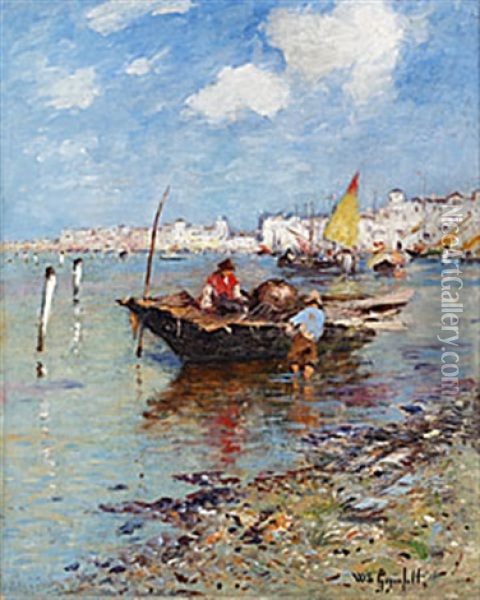 Fiskare, Venedig Oil Painting - Wilhelm von Gegerfelt