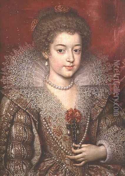 Portrait of the Infanta Anna Oil Painting - Frans Pourbus the younger