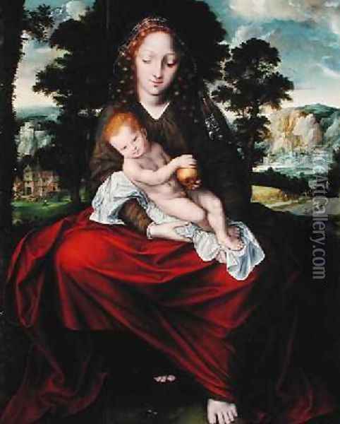 Madonna and Child Oil Painting - Jan Massys