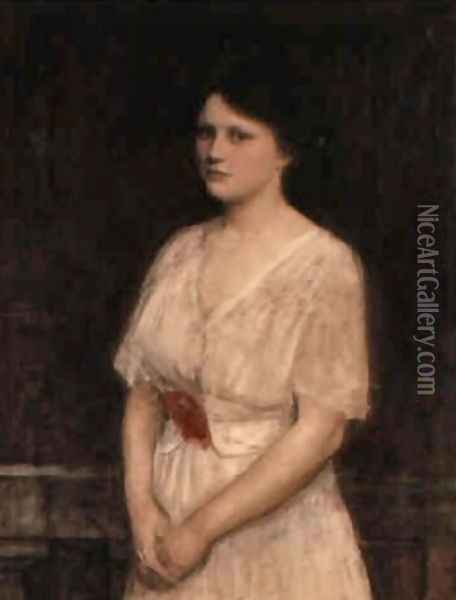 Portrait of Claire Kenworthy Oil Painting - John William Waterhouse