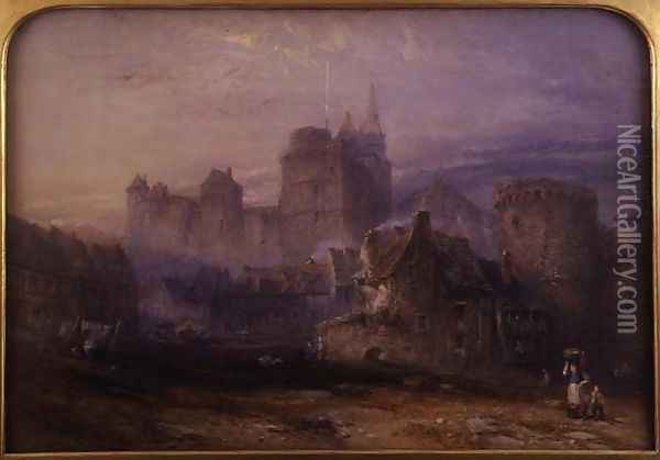 The Chateau de la Tremoille, Vitre Oil Painting - John Skinner Prout