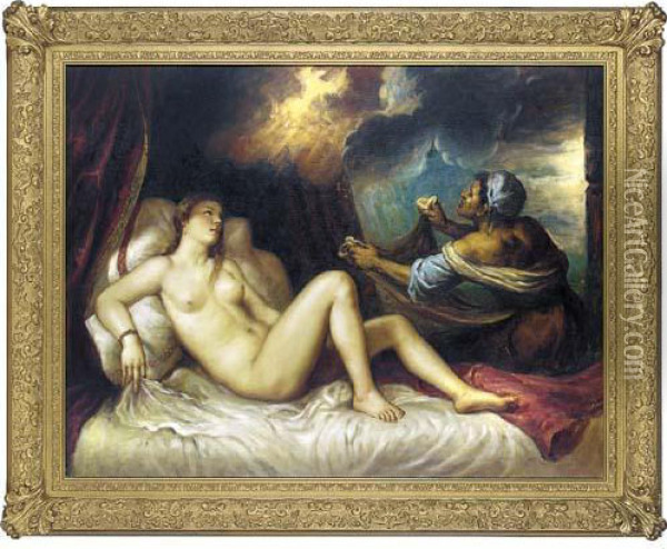 Danae Oil Painting - Tiziano Vecellio (Titian)