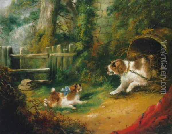 The Uninvited Guest Oil Painting - Edward Armfield