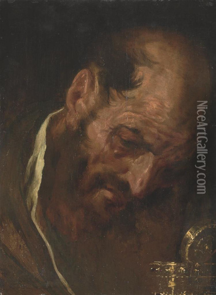 Saint Longinus Oil Painting - Giovanni Battista Crespi Il Cerano