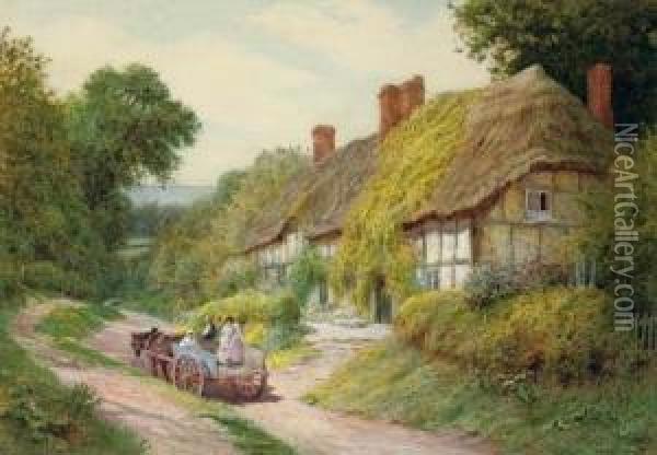 Ashton-under-hill, Worcestershire Oil Painting - Arthur Claude Strachan